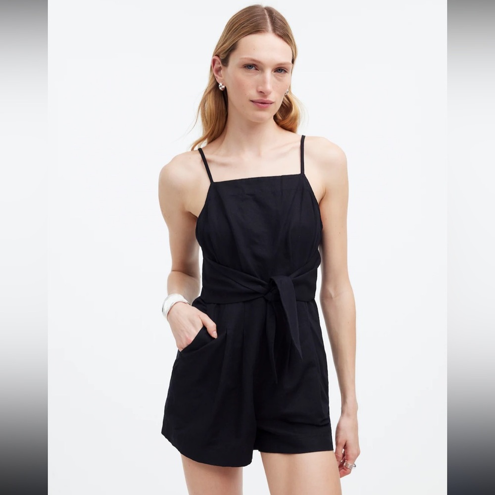 NWT Madewell Tie-Waist Romper